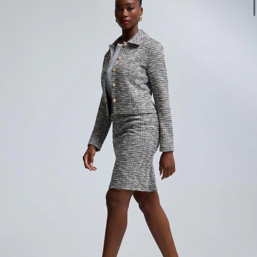 Ralph Lauren Black and Gray Skirt Set